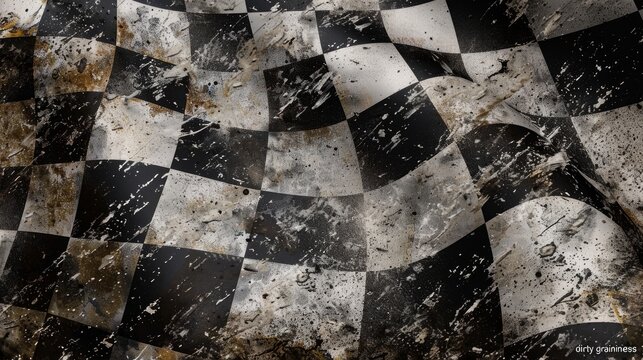 An abstract background mimicking the texture of a checkered flag, ideal for themes related to racing and competition