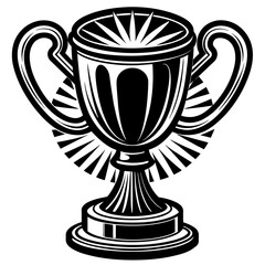 Trophy Cup Icon vector silhouette 