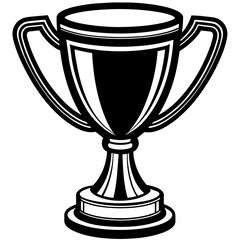 Trophy Cup Icon vector silhouette 