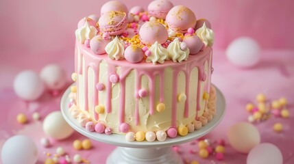  confetti scattered and balloons inflated