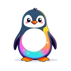Obraz premium A cute penguin wearing sunglasses