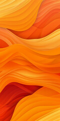 Fototapeta premium Sleek abstract design with gradient wave patterns in shades of orange tangerine