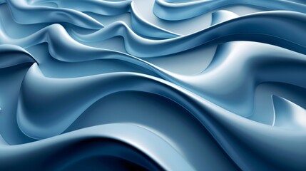 Obraz premium Beautiful futuristic Geometric background for your presentation. Textured intricate 3D wall in light blue and white tones.