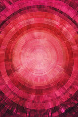 Vibrant abstract pattern with radial gradient in shades of ruby red to pink