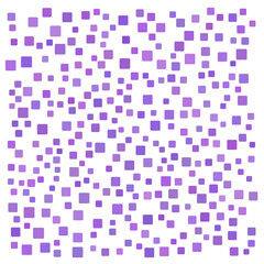 Purple random squares pattern background.	