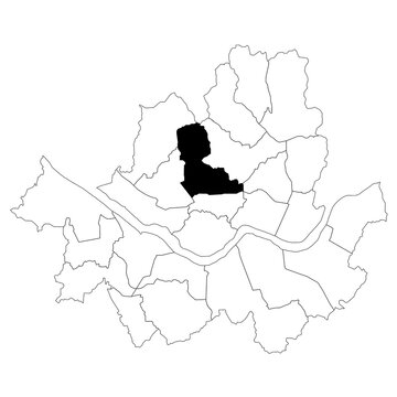 jongno-gu map. Seoul district map, administrative map of Seoul city