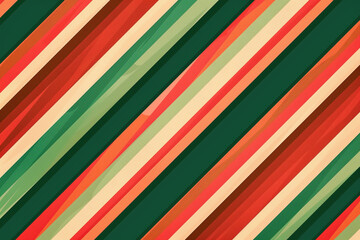 Green, Red, and White Striped Background
