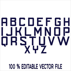 Classic college font. Vintage sport font in american style for football, baseball or basketball logos and t-shirt. Athletic department typeface, varsity style font. Vector