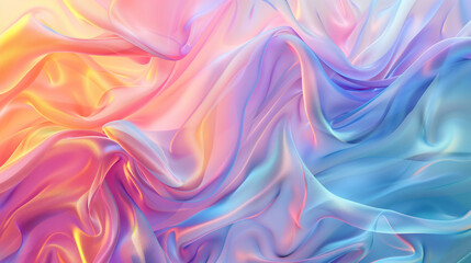 Fototapeta premium pink blue flying fabric gradient background.