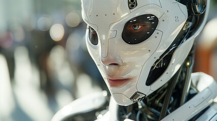 Close up of an old bicycle wheel in industrial setting with metallic parts and control panel, representing transportation and machinery