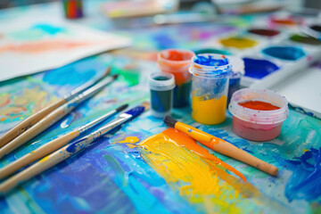 Fototapeta premium Exploring Emotions Through Art Therapy with Diverse Mediums