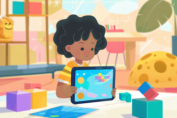 Engaging Educational Experience: Child with Autism Using AI Tablet App