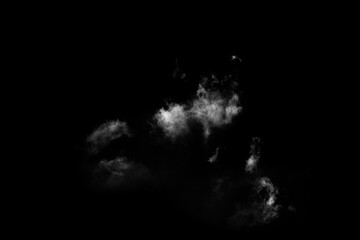 Abstract White Cloud on Isolated Background