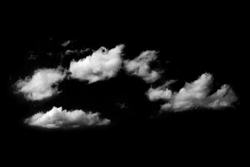 clouds isolated overlay on black background, huge resolution