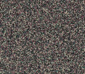 Geometric background. Geometric elements of varied style and color. Smallish hexagon shapes. Tileable pattern. Seamless background. Captivating vector illustration.