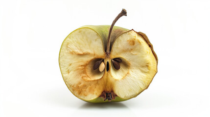 Aged Halved Apple Showing Natural Decay