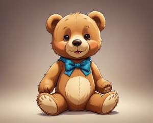 Fototapeta premium Adorable Teddy Bear Ready for Fun