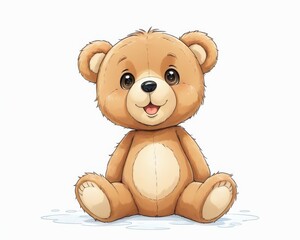 Fototapeta premium Adorable Teddy Bear Ready for Fun