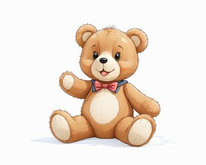 Fototapeta premium Adorable Teddy Bear Ready for Fun