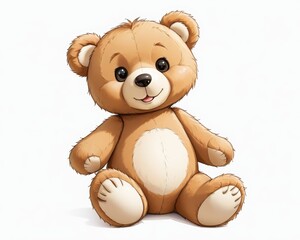 Fototapeta premium Adorable Teddy Bear Ready for Fun