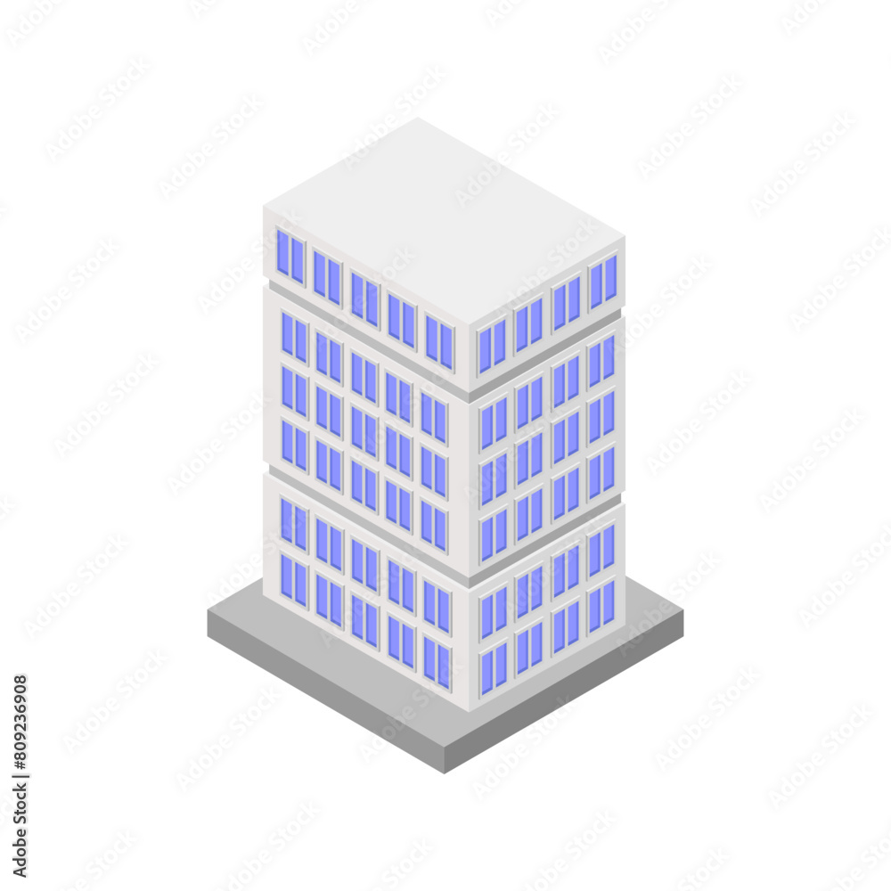 Wall mural Isometric skyscraper