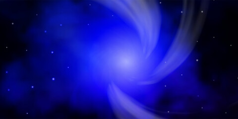 Obraz premium Dark BLUE vector texture with beautiful stars.