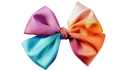 Colorful Bow isolated on a transparent background