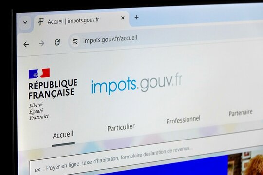 Page site web impots.gouv.fr