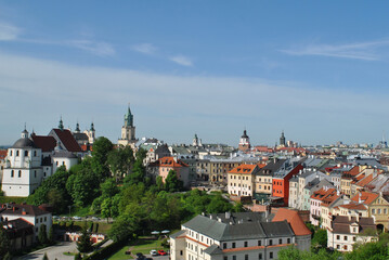 zdjęcie panoramy miasta Lublin z lotu ptaka