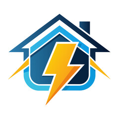 electric bolt and home logo