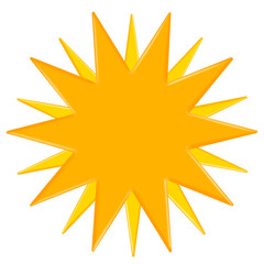 sun icon isolated on transparent background	
