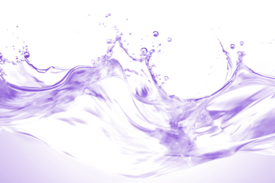 Purple water effect png, transparent background