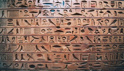 old egyptian hieroglyphs on an ancient background wide historical background ancient egyptian hieroglyphs as a symbol of the history of the earth