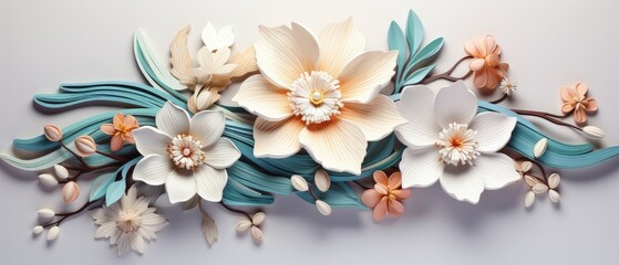 Exquisite Handcrafted Flower Pin with Delicate Petals and Color Contrast