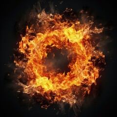 Fiery Explosion Illuminating the Darkness