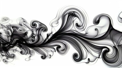 Graceful Bird in Abstract Flight Illustration