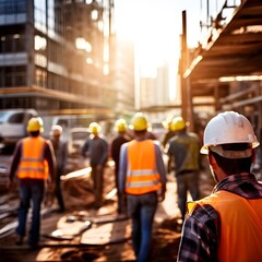 construction workers at site