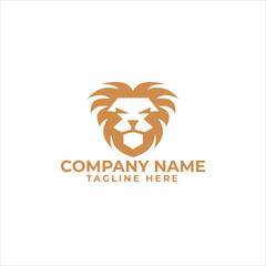lion luxury logo icon template, elegant lion logo design illustration Vintage Shield lion logo design
