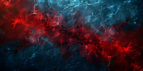 Scratched Vintage Red Grunge Texture on Dark Slate Background. Concept Grunge Texture, Vintage Style, Red Background, Dark Slate, Scratched Pattern
