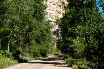 Dirt road in the Sheep Creek National Geologic Area, Utah.
