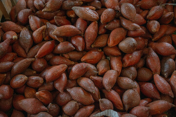 Ripe Salak (Salacca zalacca) Healthy and Sour Fruit in the Spike Cover Stock