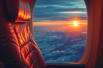 Fly above the clouds and enjoy the sunset with our comfortable leather seats.