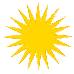 sun icon isolated on transparent background	
