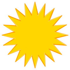 sun icon isolated on transparent background	
