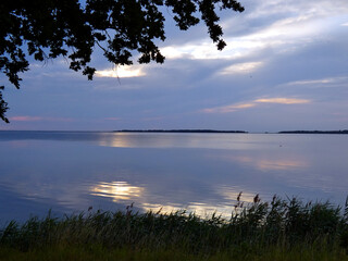 Sunset at the Salzhaff in Pepelow (Germany)