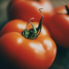 Closeup photo of tomatoes macro 35mm close up film still photography natural light