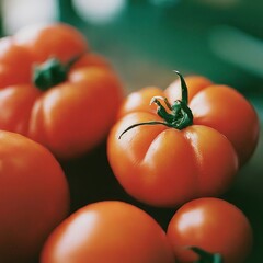 Closeup photo of tomatoes macro 35mm close up film still photography natural light