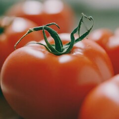 Closeup photo of tomatoes macro 35mm close up film still photography natural light