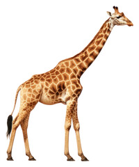 Obraz premium PNG Giraffe wildlife animal mammal. AI generated Image by rawpixel.