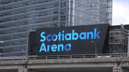 Obraz premium Scotia Bank arena in Toronto - TORONTO, CANADA - APRIL 15, 2024